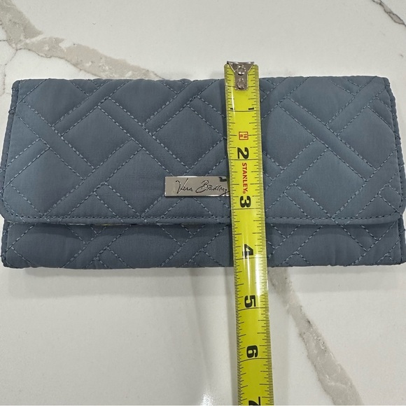 Vera Bradley Quilted Blue/Gray Wallet EUC - Picture 11 of 11